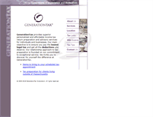 Tablet Screenshot of generationtax.com
